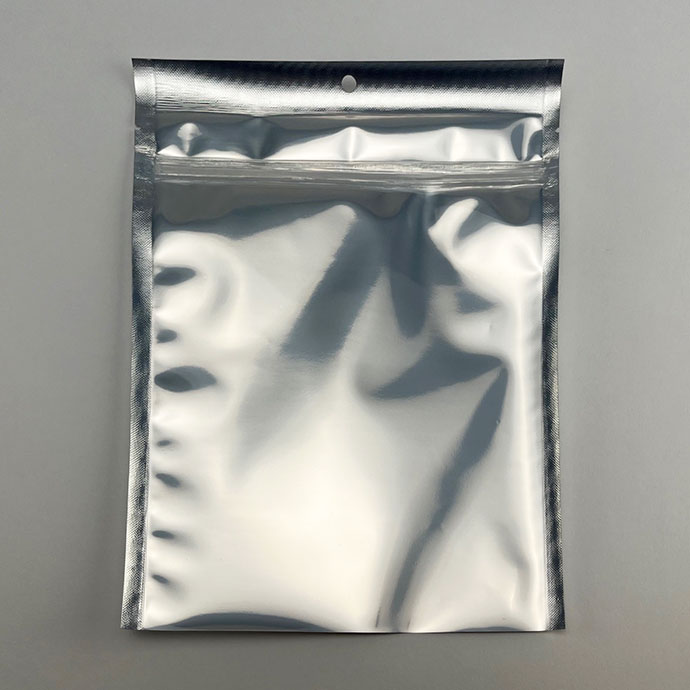 clear silver vista bags